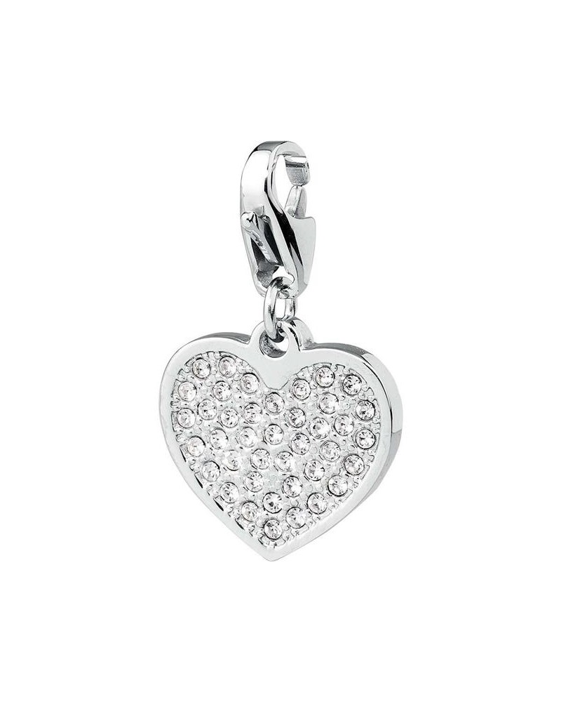 Charm donna gioielli Sagapò Happy in acciaio 316L Cuore White