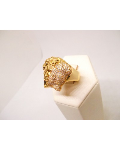 Anello Modello Versace bronzo con zirconi, Bigiotteria, Home