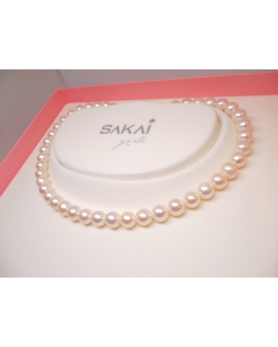 Collana di perle SAKAI gioielli mm 8-8,5, Sakai, Marchi, Idea