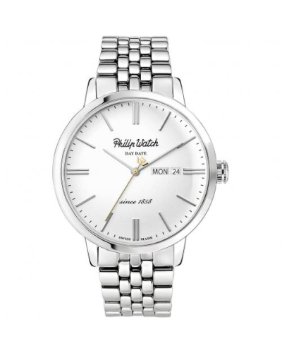 Philip Watch Orologio Uomo Acciaio Bianco, Philip Watch