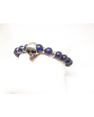 Bracciale Elastico con Pietre Dure di Howlite, Idea Oro