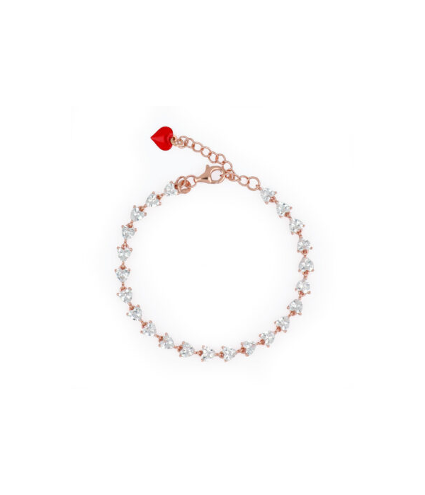 Bracciale cuore Milano Tennis Crystal Mermaid Modello Chiara