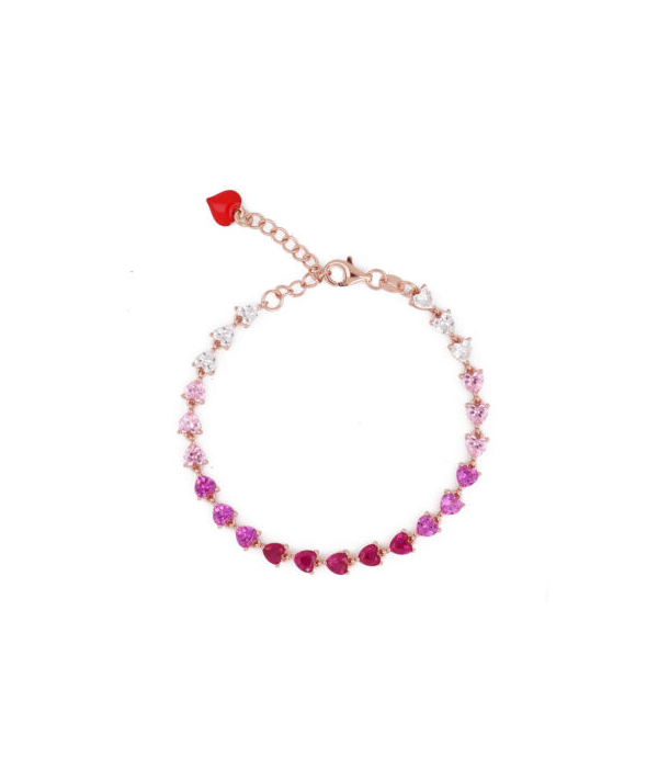 Bracciale Cuori Milano Tennis Pink Mermaid Modello Chiara