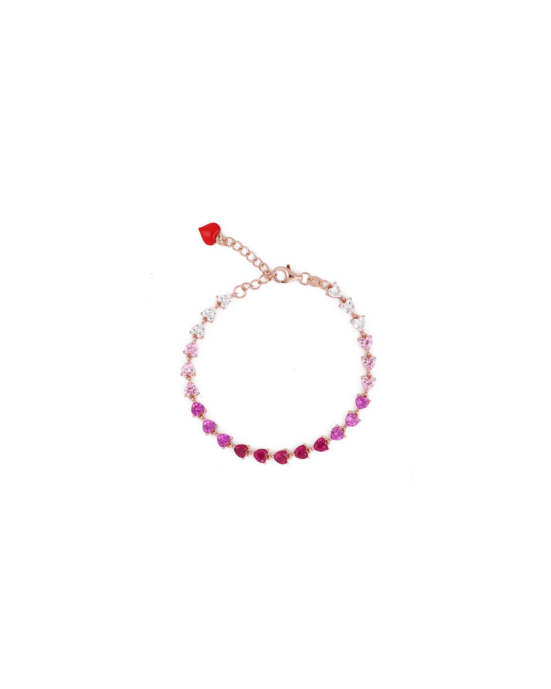 Bracciale Cuori Milano Tennis Pink Mermaid Modello Chiara