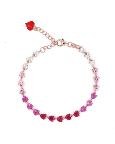 Bracciale Cuori Milano Tennis Pink Mermaid Modello Chiara