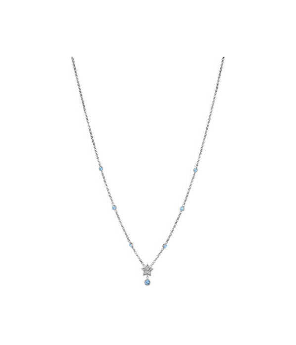 Collana Liu Jo in acciaio316L silver e cristalli, Liu Jo