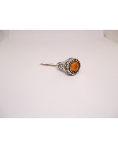 Anello Moneta Statere In Argento 925/000 E Quarzo Idrotermale